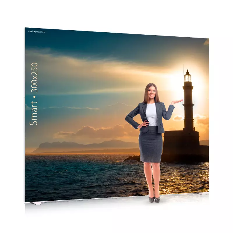 Quick-Up Lightbox – taustavalaistut messuseinät