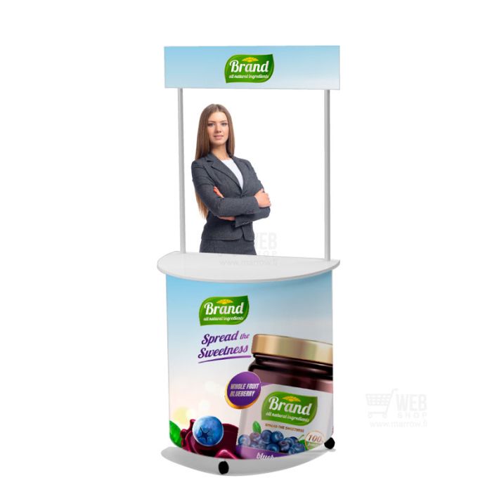 Quick-Up Counter -  Oval TOP  -  konsulenttipöytä / esittelytiski