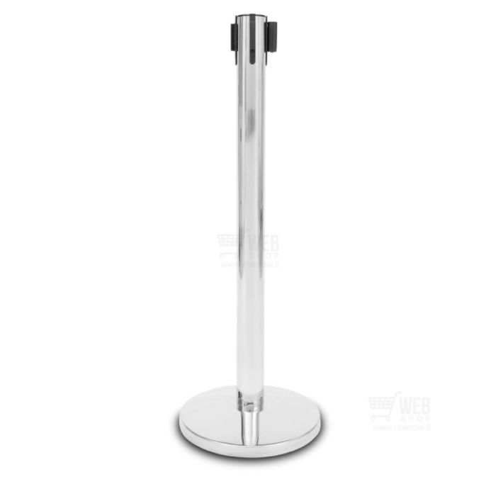 Quick-Up Belt Barrier - Chrome Red - rajaustolppa