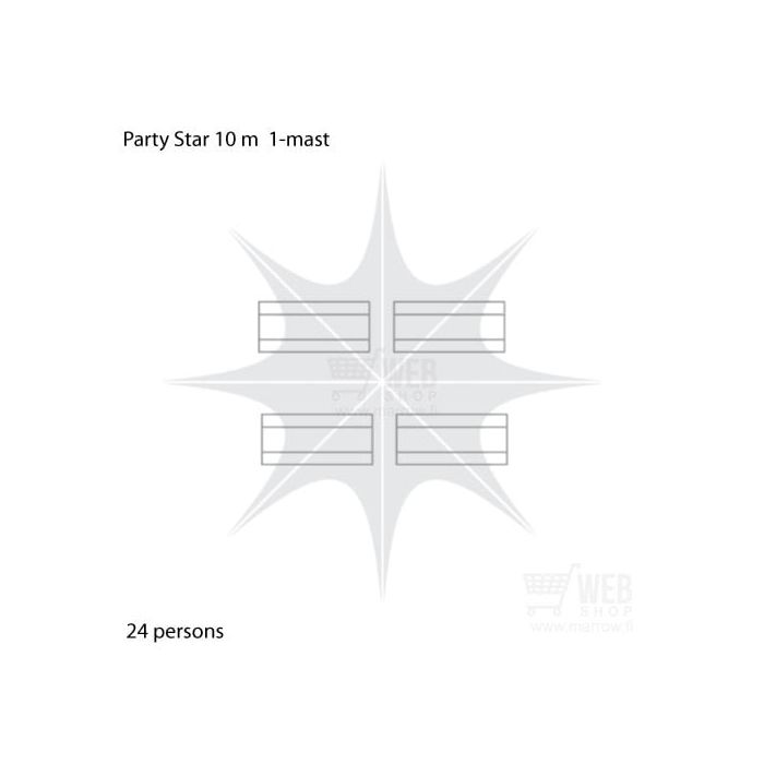 Party-Star Ø10m - tapahtumateltta