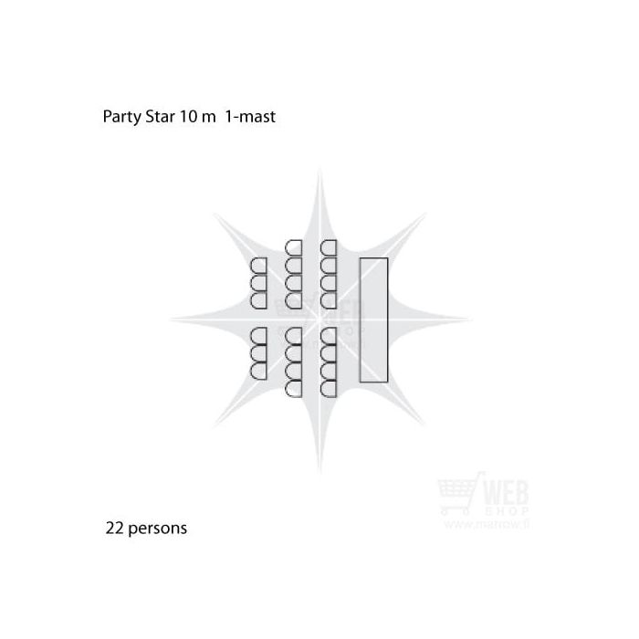 Party-Star Ø10m - tapahtumateltta