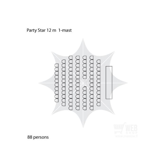 Party-Star Ø12m - tapahtumateltta