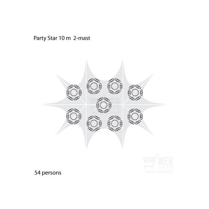 Party-Star 10x14m - tapahtumateltta