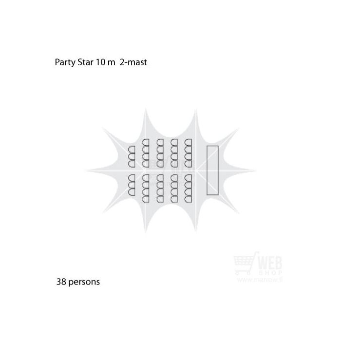 Party-Star 10x14m - tapahtumateltta
