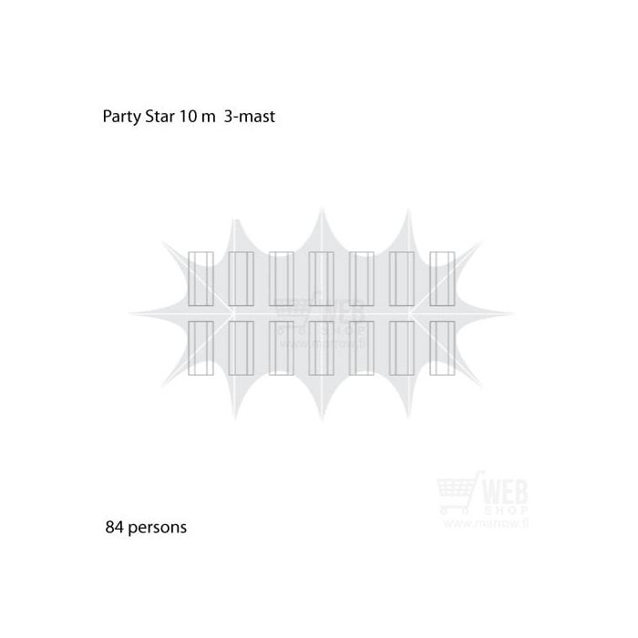 Party-Star 10x17m - tapahtumateltta