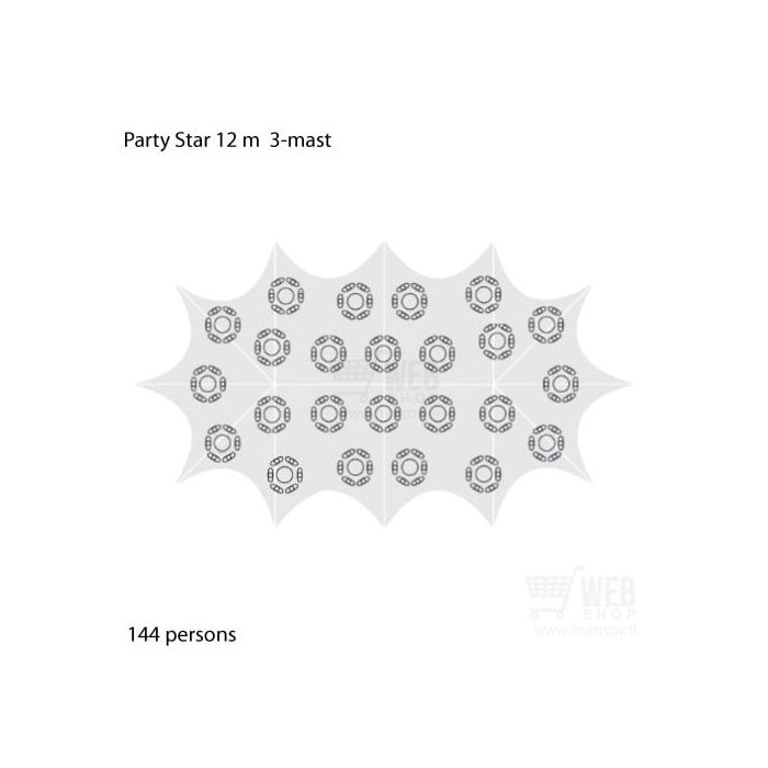 Party-Star 12x21m - tapahtumateltta
