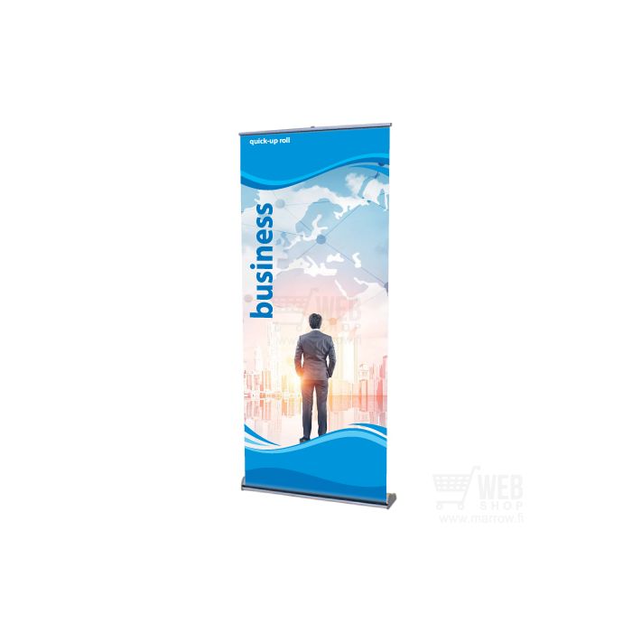 Quick- Up Roll - Business 85 cm leveä roll-up teline