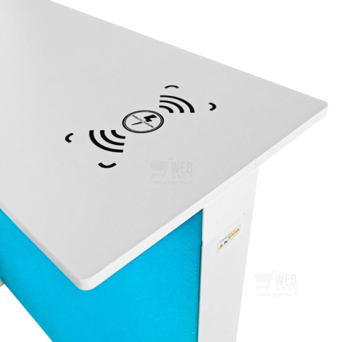 Quick-Up Lightbox - Pop-Up Counter messutiskin langaton laturi
