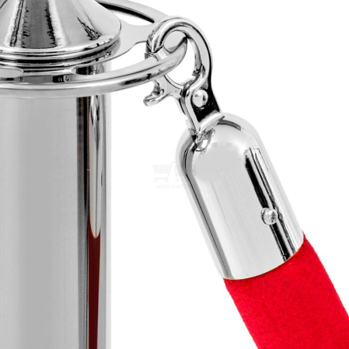 Quick-Up Rope Barrier - Modern Post - Chrome