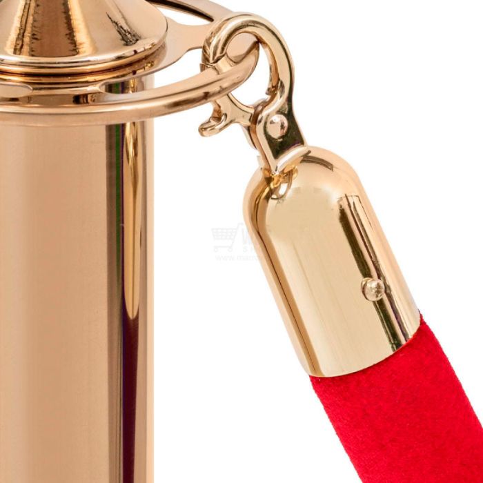 Quick-Up Rope Barrier - Modern Post - Gold