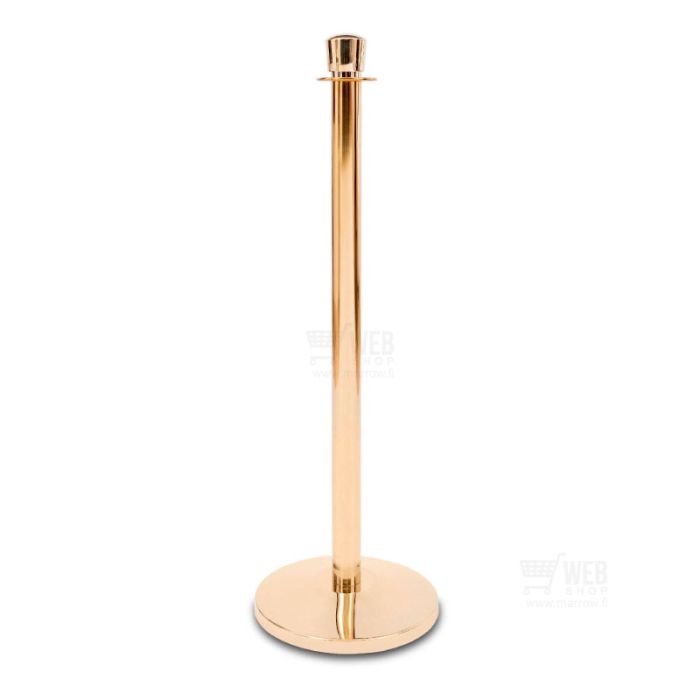 Quick-Up Rope Barrier - Modern Post - Gold - rajaustolppa
