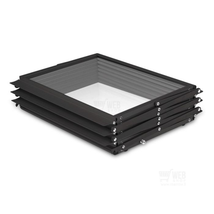 Quick-Up Brochure - Dual Black - esiteteline kokoontaittettuna