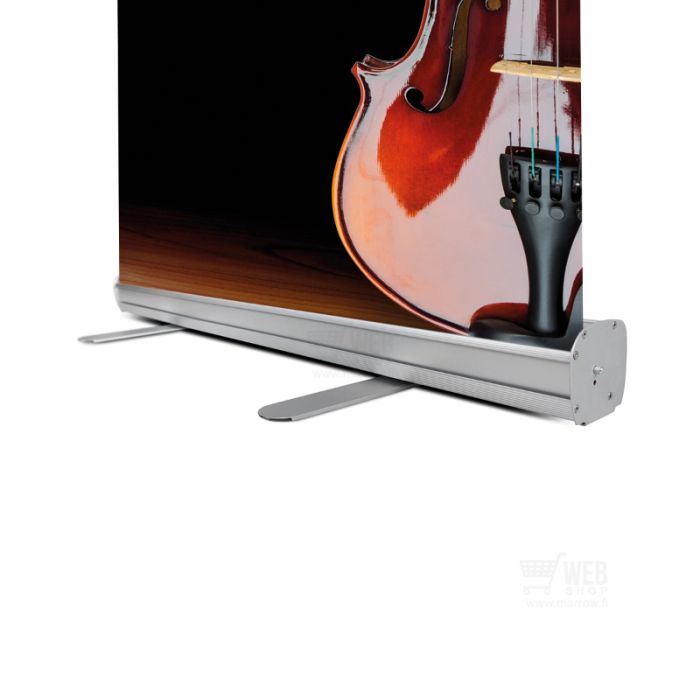 Quick-Up Roll - Classic Roll-Up 120x200cm seisoo tukevasti kahdella jalalla