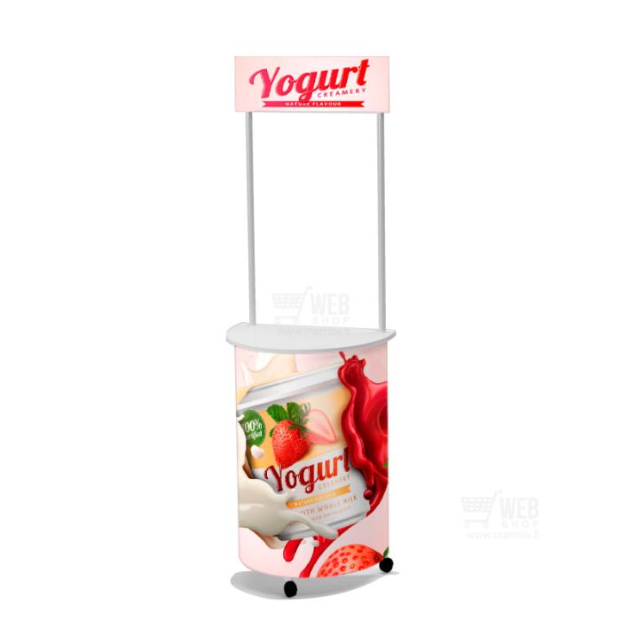Quick-Up Counter - Oval mini Top - pieni esittelytiski