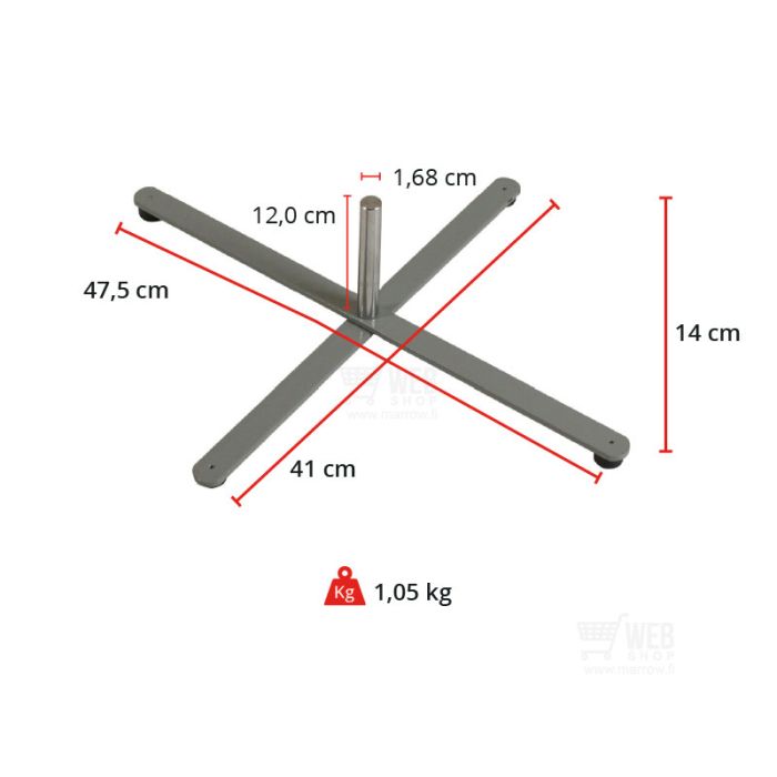 Quick-Up BeachFlag - Small Cross Base - sizes