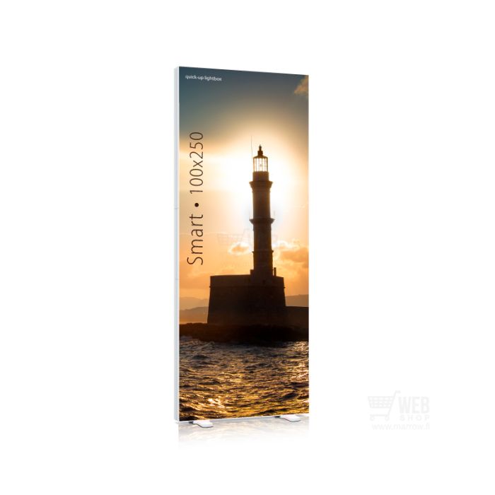 Quick-Up Lightbox - Smart 100x250 LED- taustavalaistu valokaappi