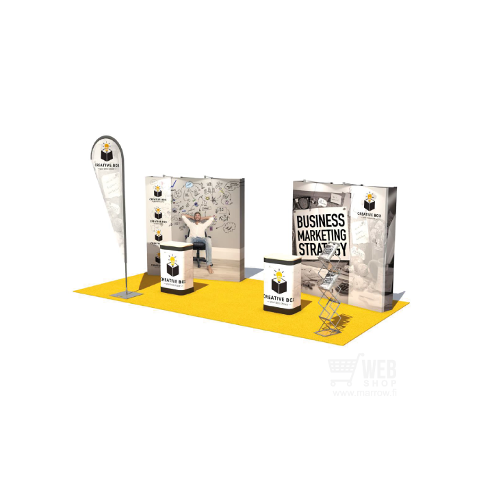 Quick-Up Wall  - Textil Straight messuosasto