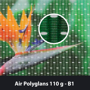 Air Polyglans 110g - lippukangas ilma-aukoilla