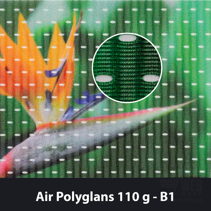 Air Polyglans 110g lippukangas.