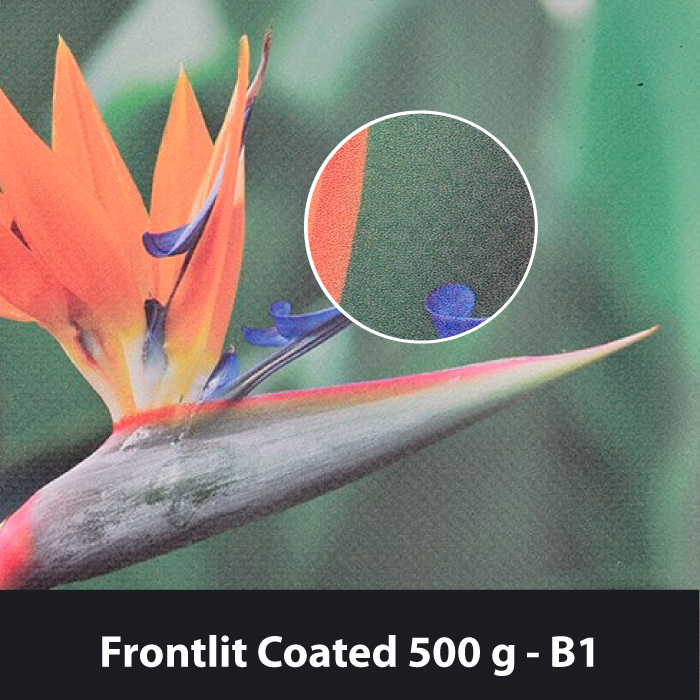 Frontlite Coated 500g B1 banderollikangas.
