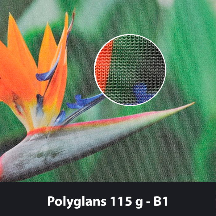 Polyglans 115g B1 lippukangas